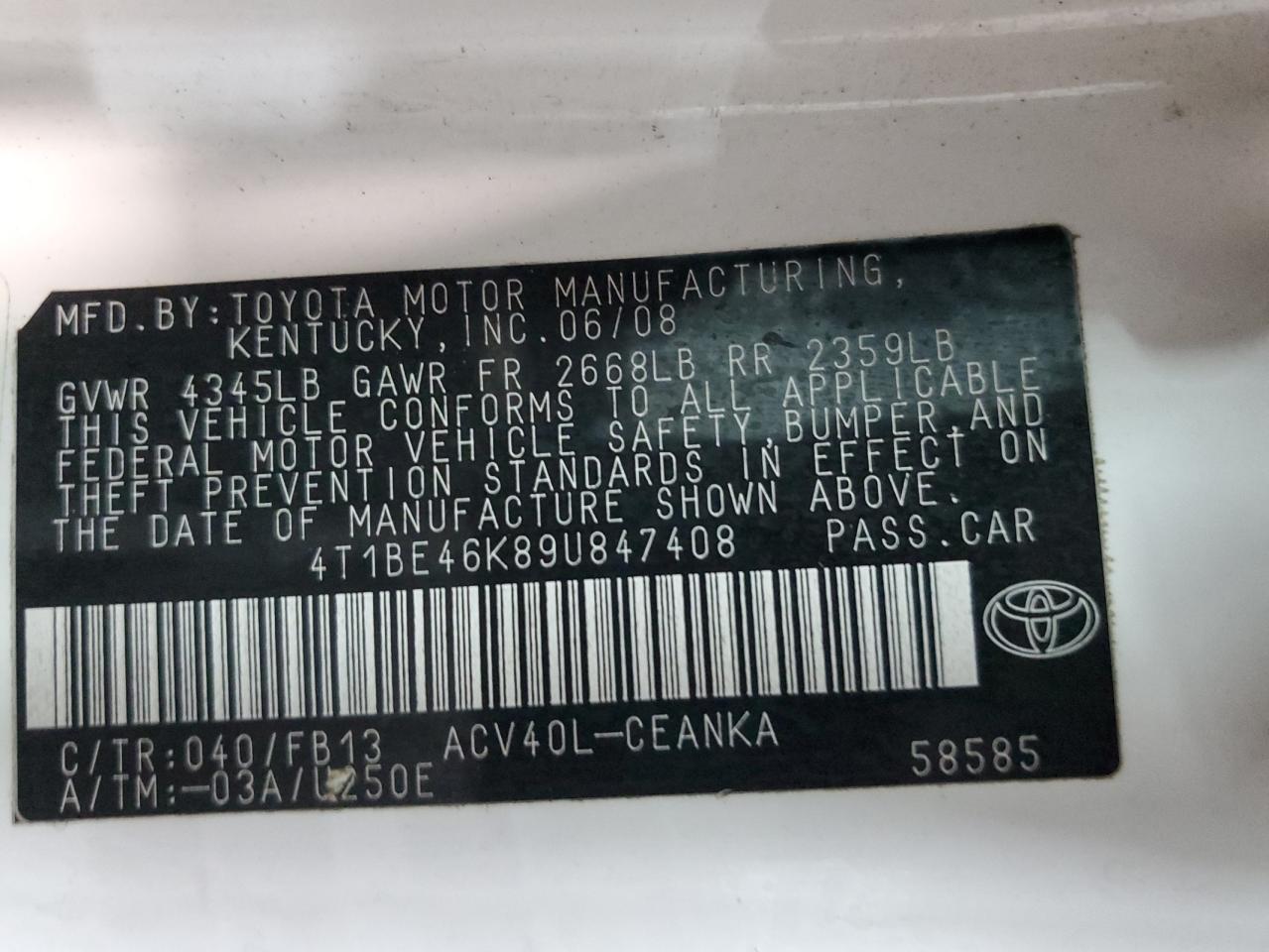 2009 Toyota Camry - Image 13