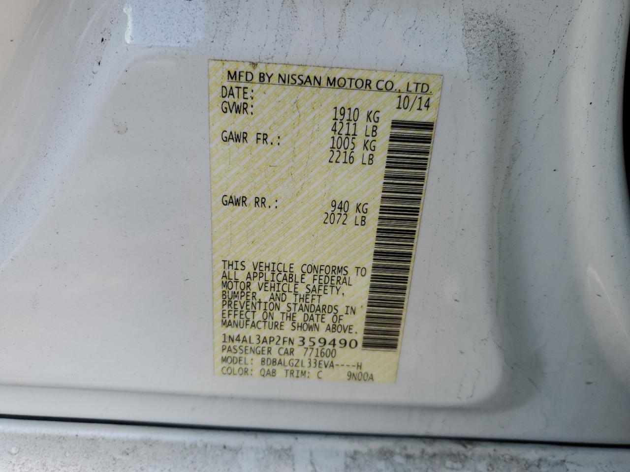 2015 Nissan Altima - Image 12