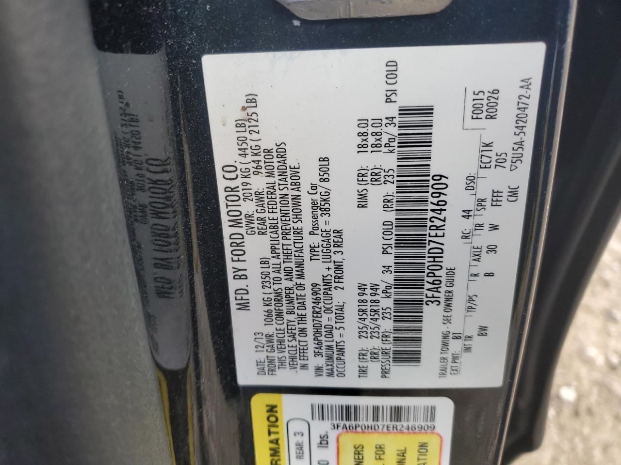 2014 Ford Fusion - Image 12