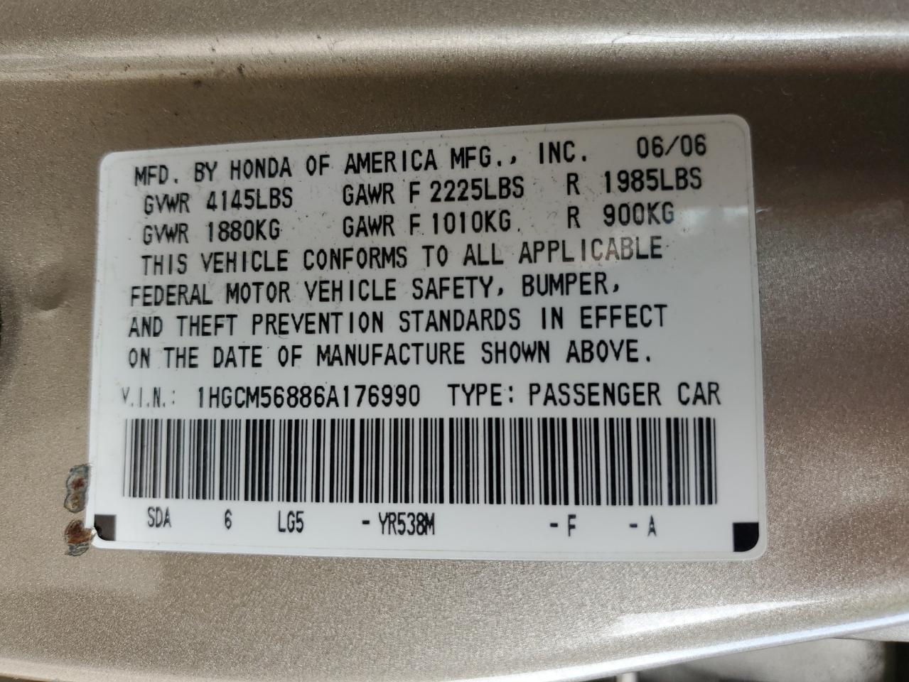 2006 Honda Accord - Image 14