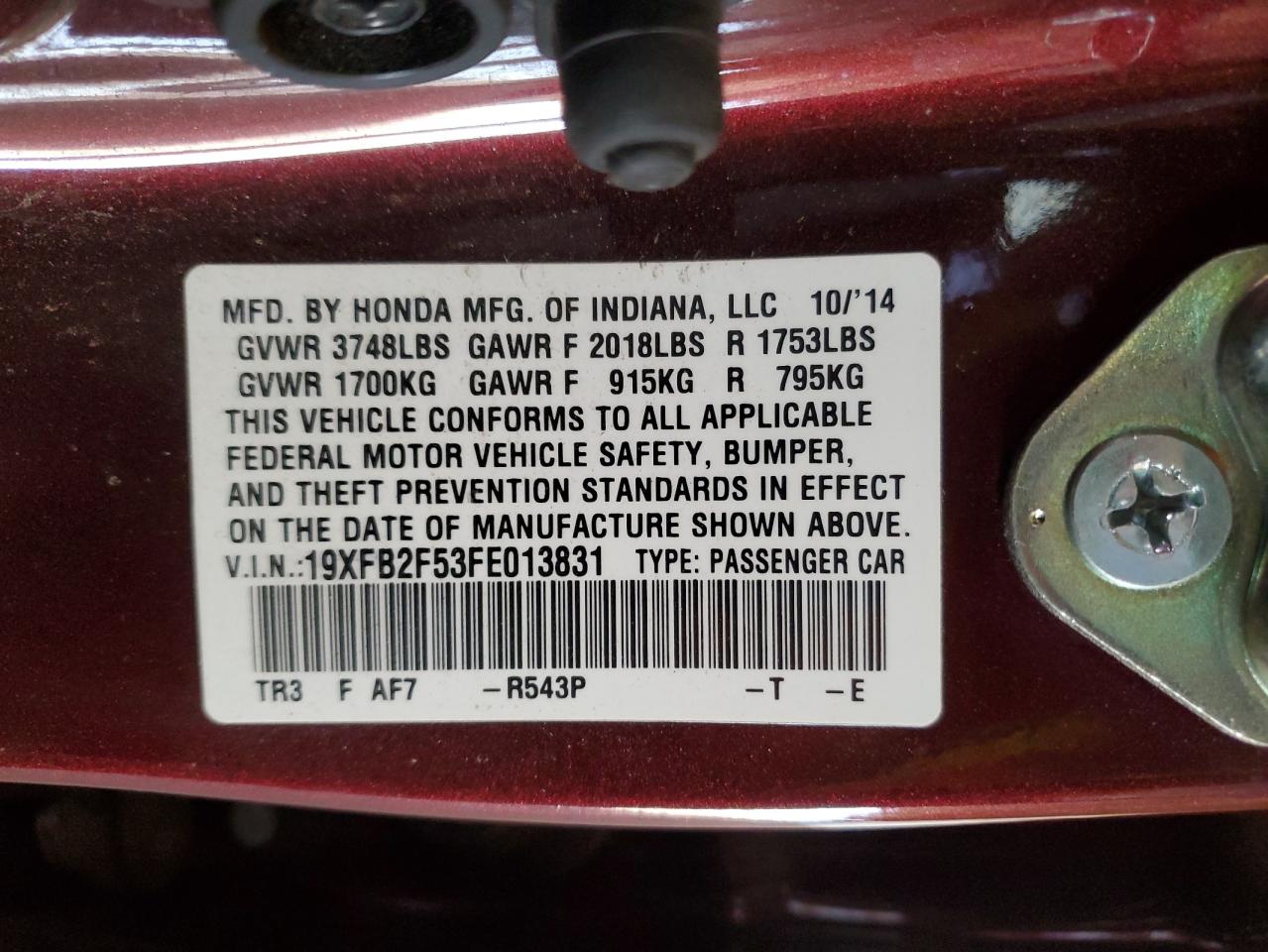 2015 Honda Civic - Image 12
