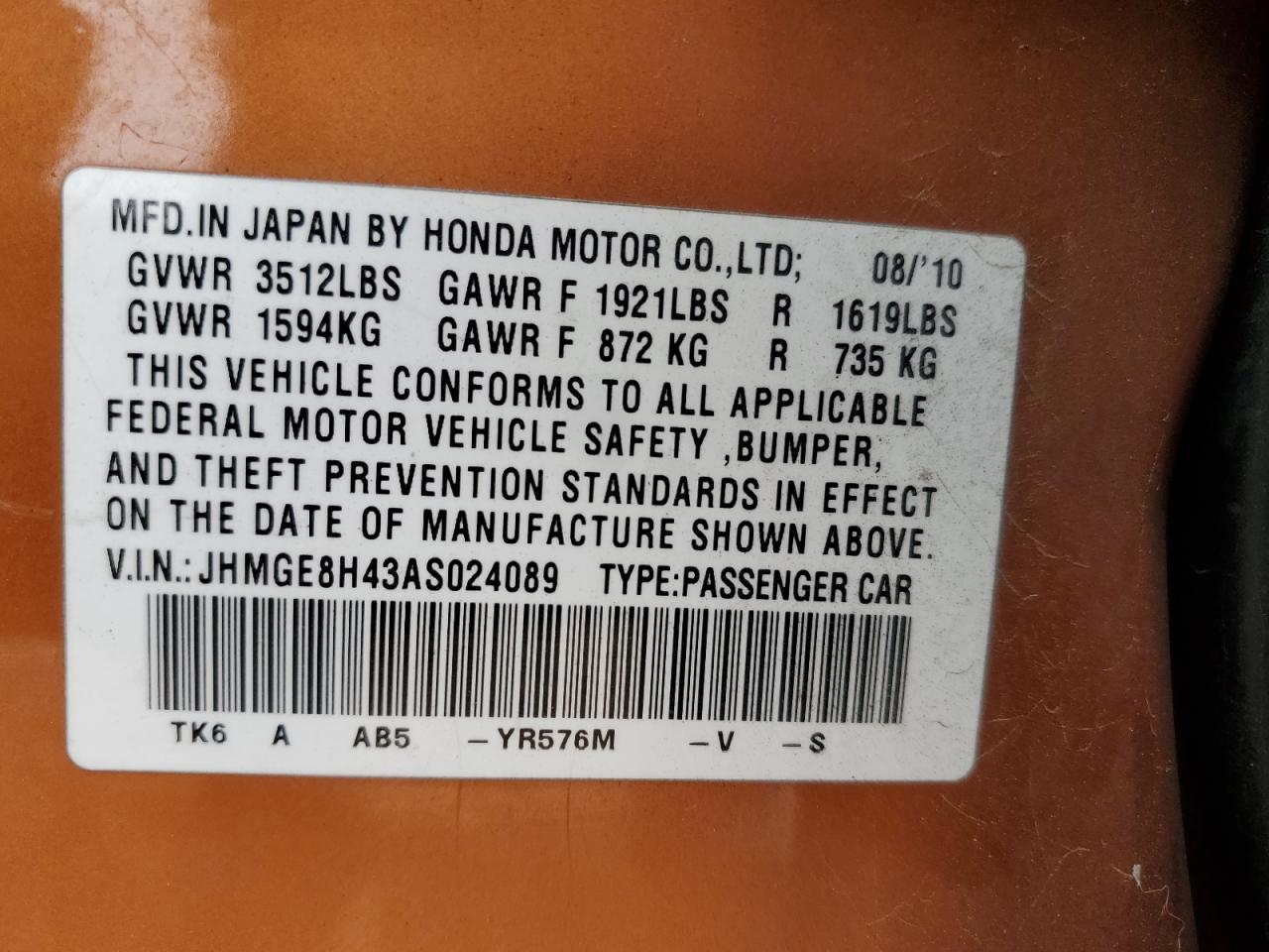 2010 Honda Fit - Image 12