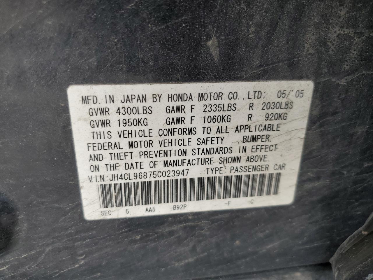 2005 Acura TSX - Image 12