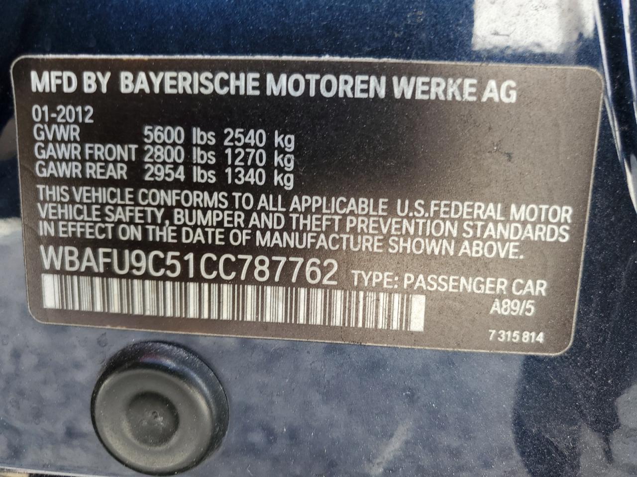 2012 BMW 5er - Image 12