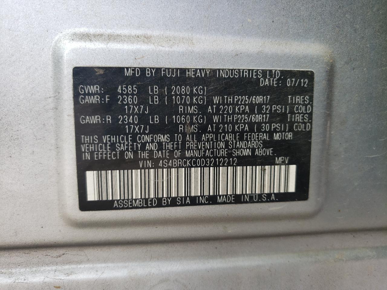 2013 Subaru Outback - Image 14