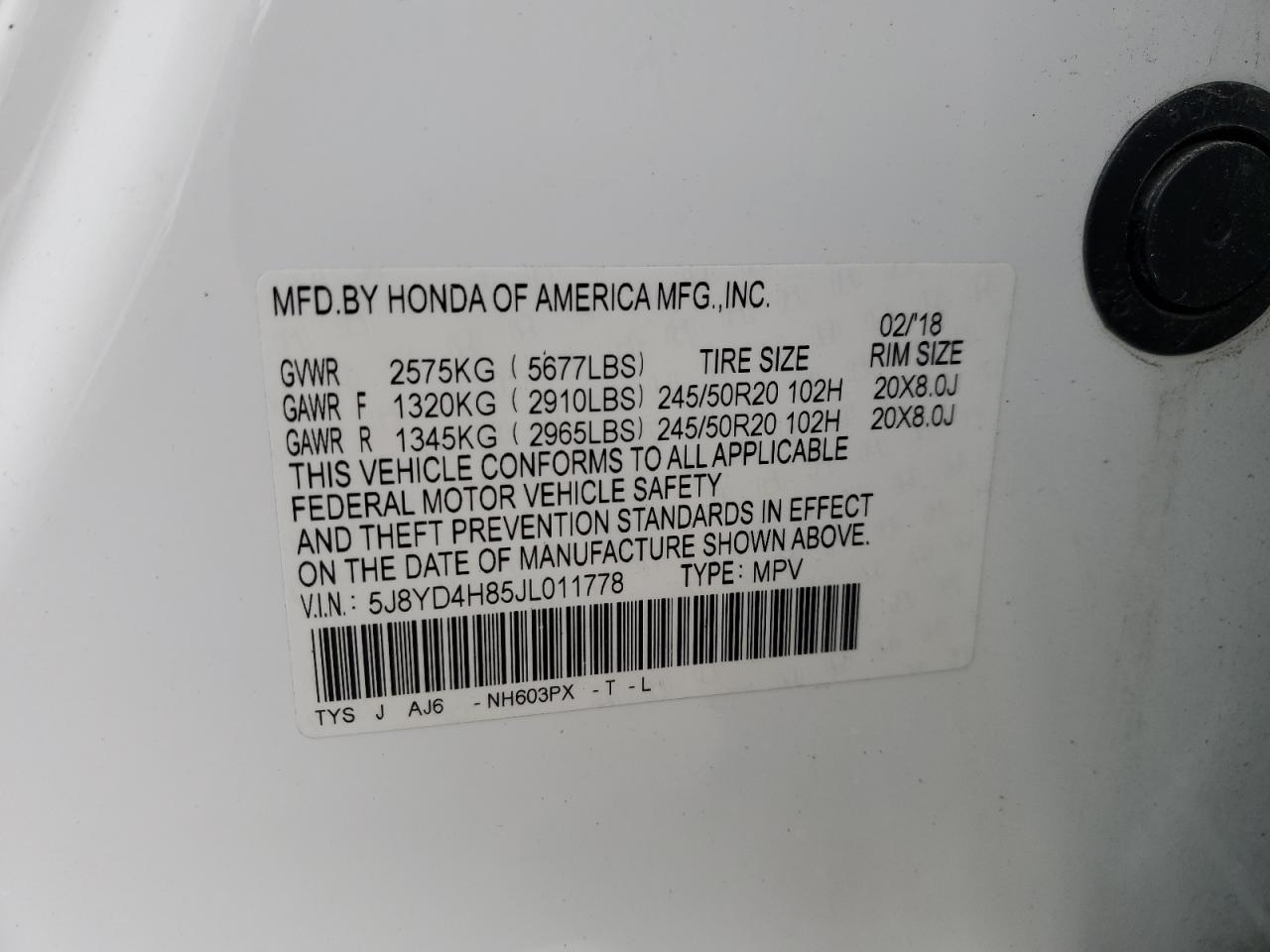 2018 Acura MDX - Image 13