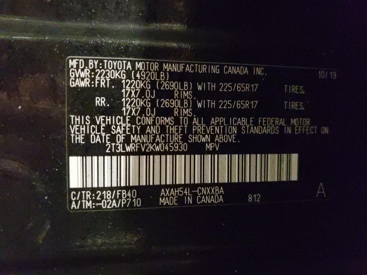 2019 Toyota RAV 4 - Image 13