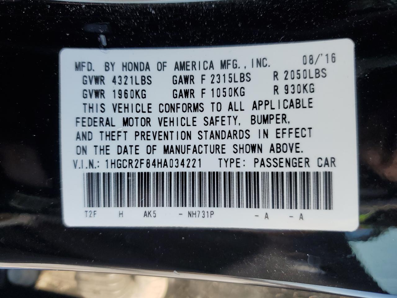 2017 Honda Accord - Image 14