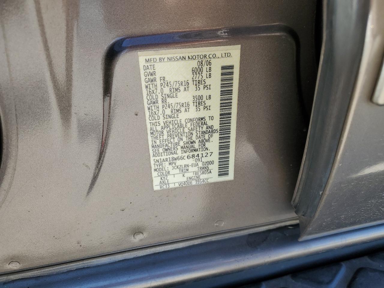2006 Nissan Pathfinder - Image 14