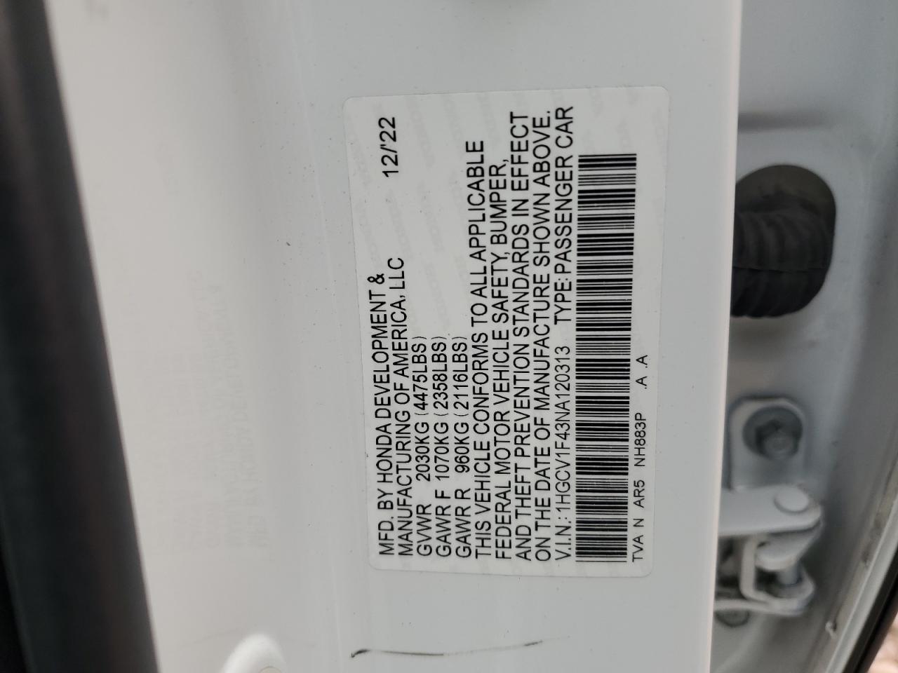2022 Honda Accord - Image 14