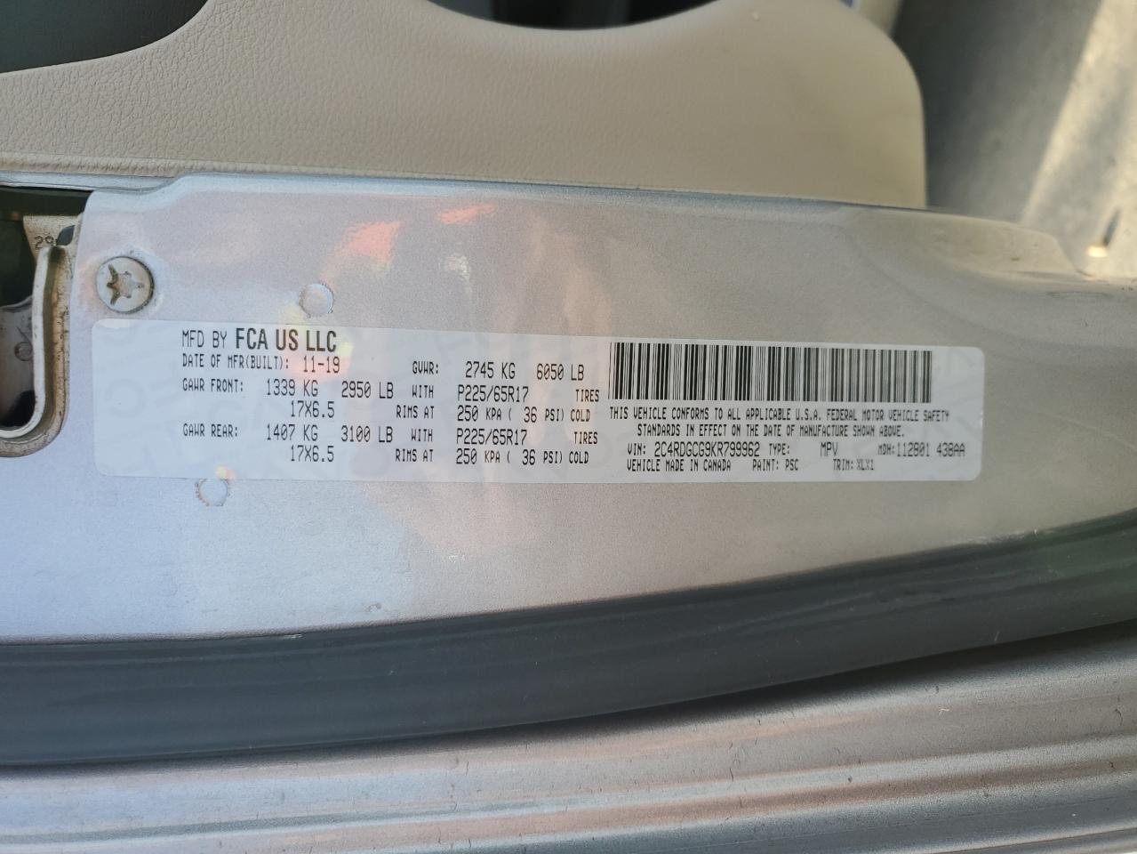 2019 Dodge Caravan - Image 15