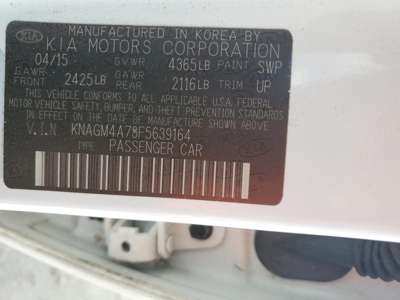 2015 Kia Optima - Image 12