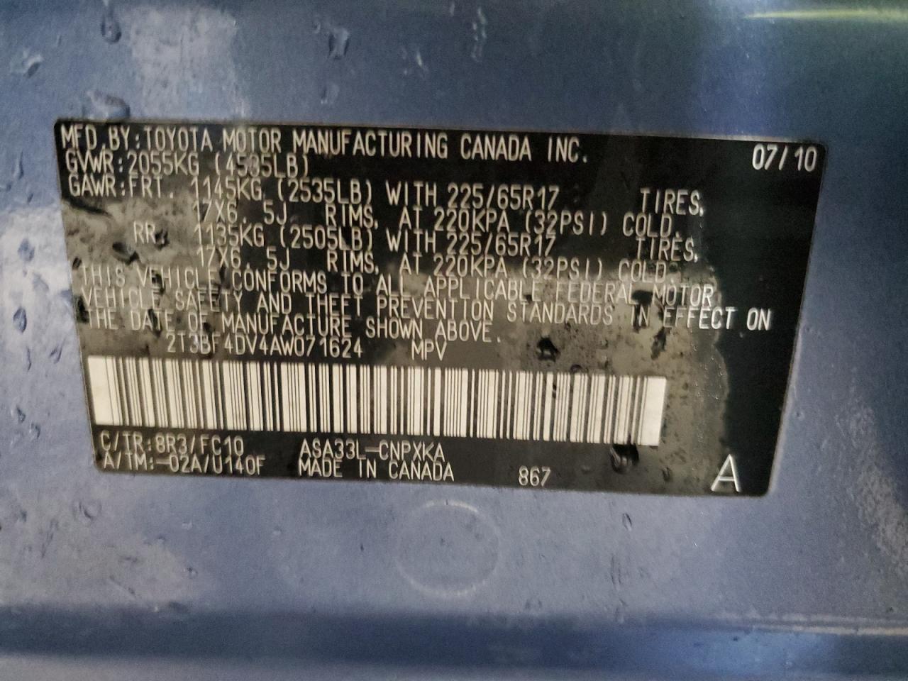 2010 Toyota RAV 4 - Image 12