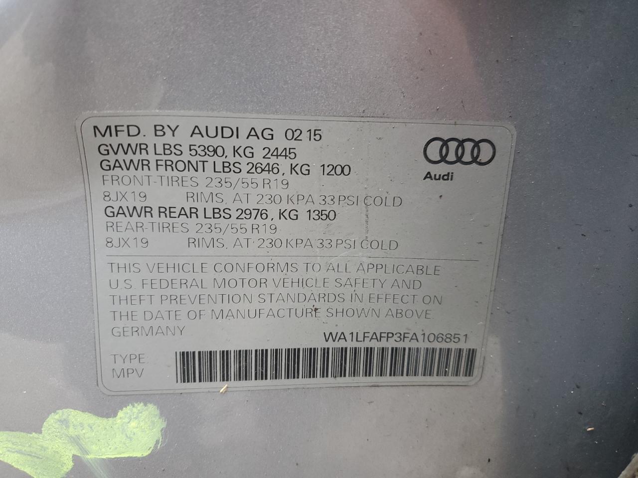 2015 Audi Q5 - Image 13