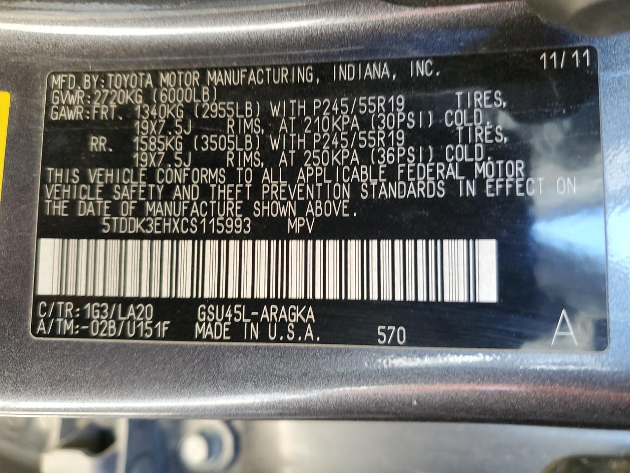 2012 Toyota Highlander - Image 16