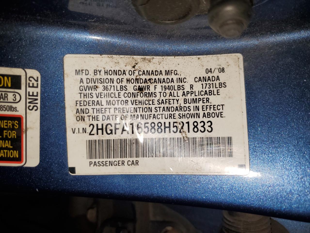 2008 Honda Civic - Image 12