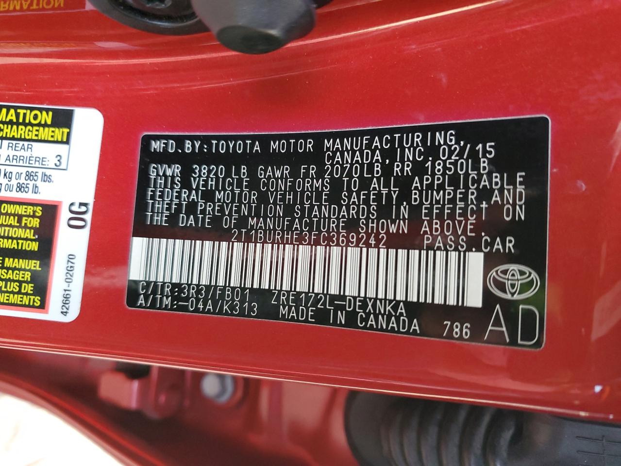 2015 Toyota Corolla - Image 13