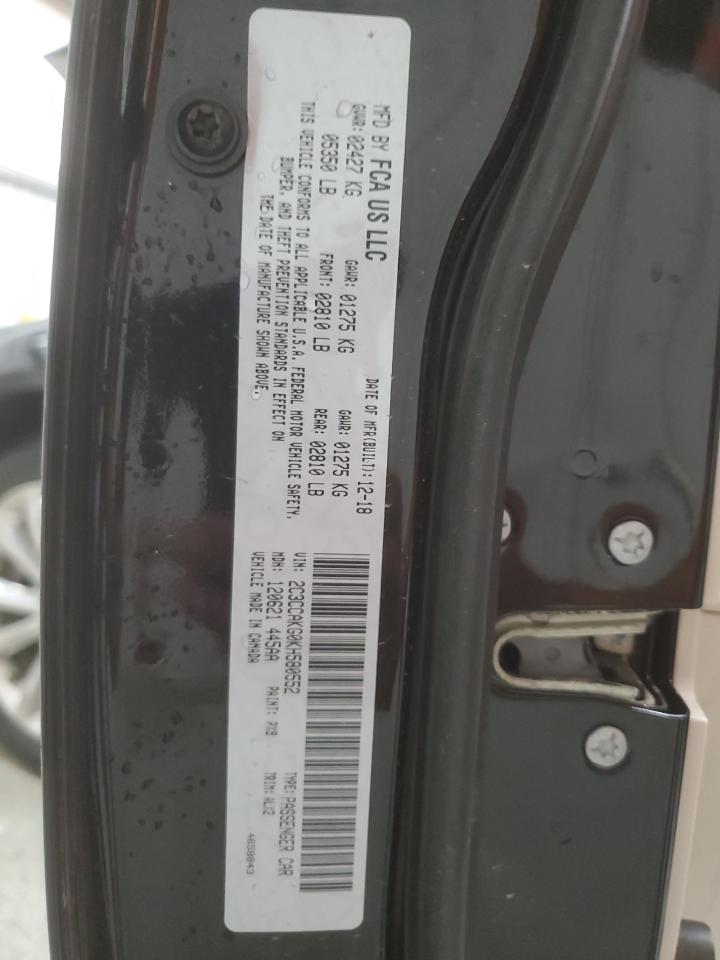 2019 Chrysler 300 Limited VIN: 2C3CCAKG0KH580552 Lot: 43329005