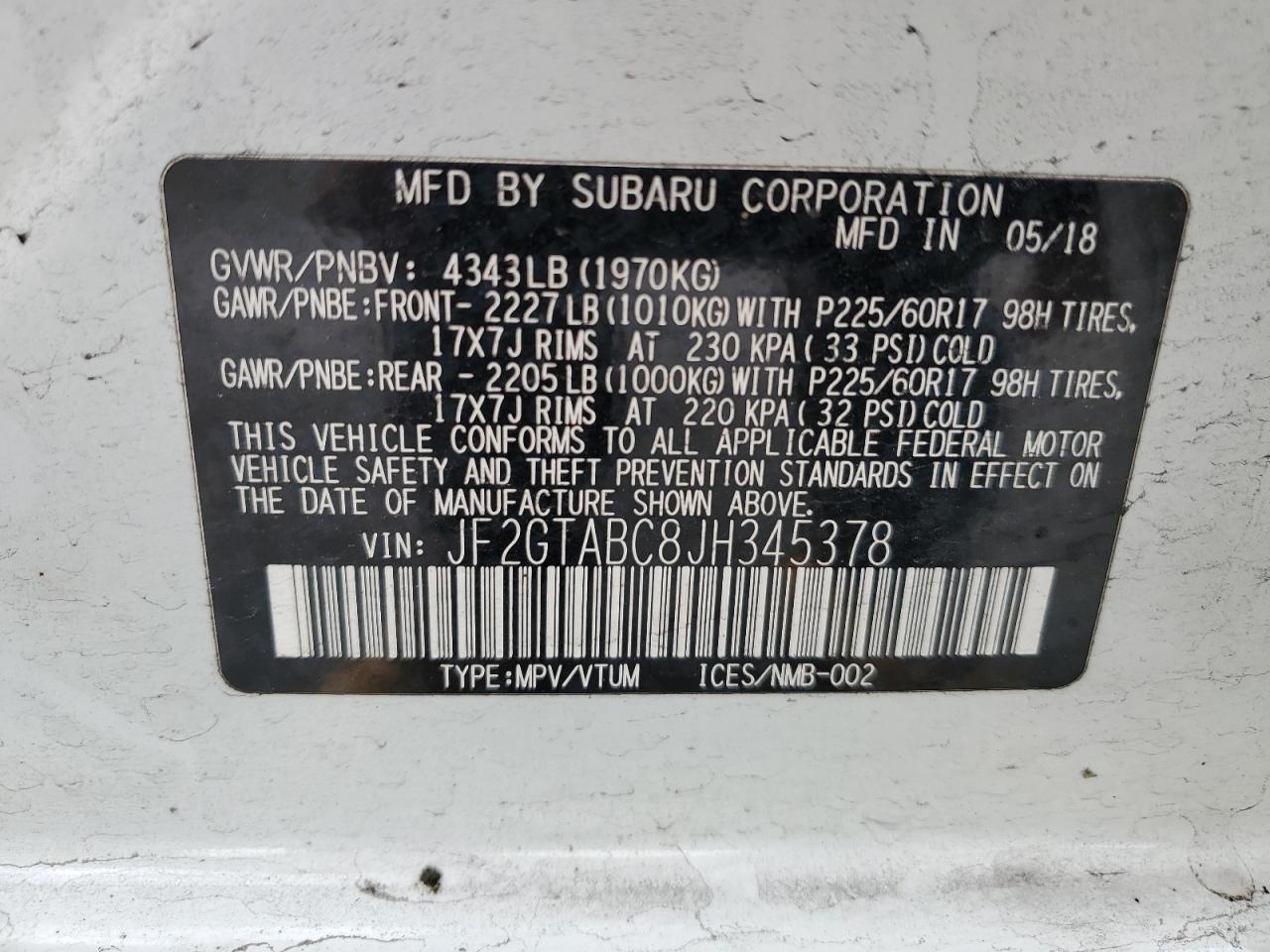 2018 Subaru XV - Image 13