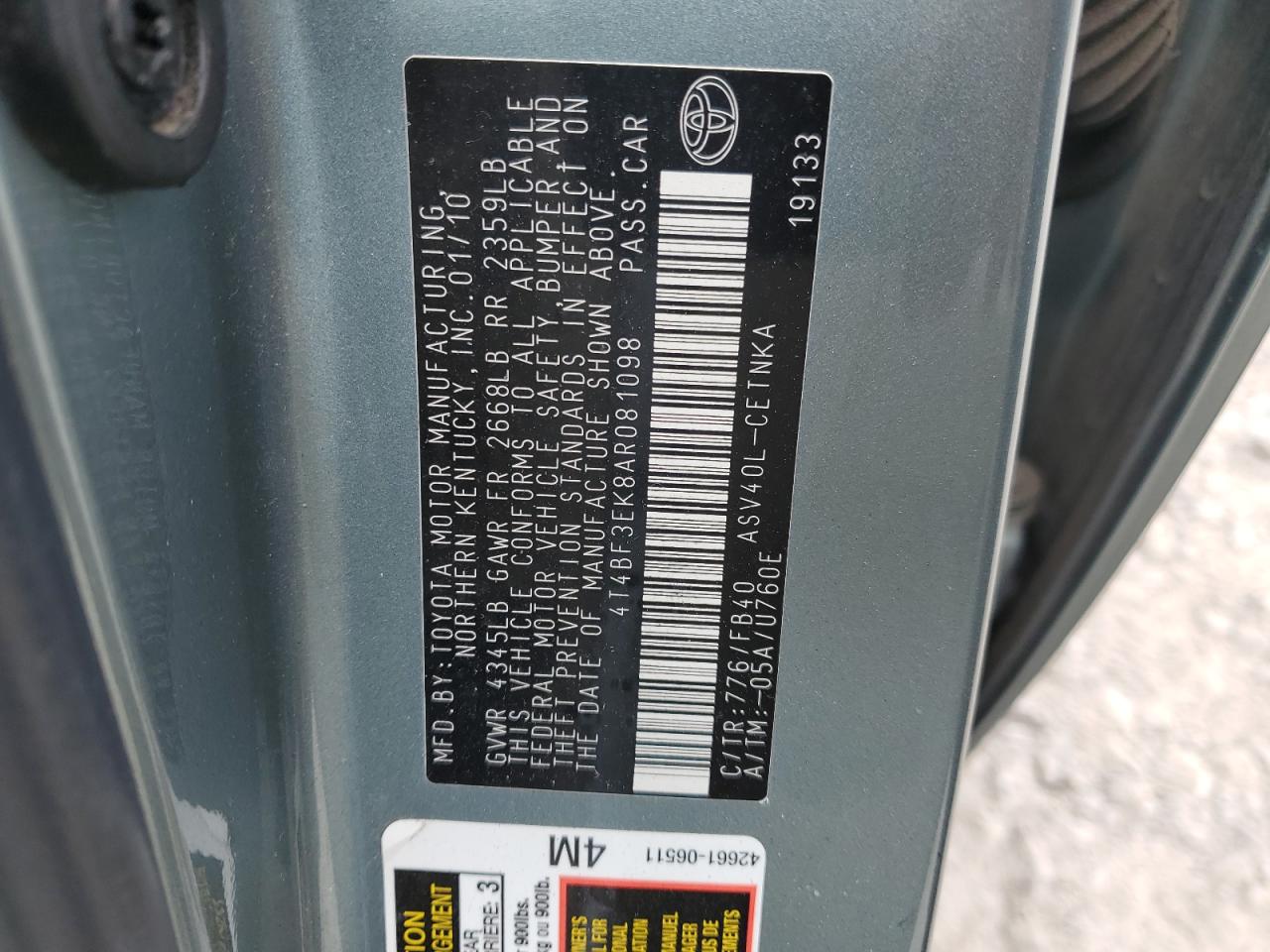 2010 Toyota Camry - Image 14