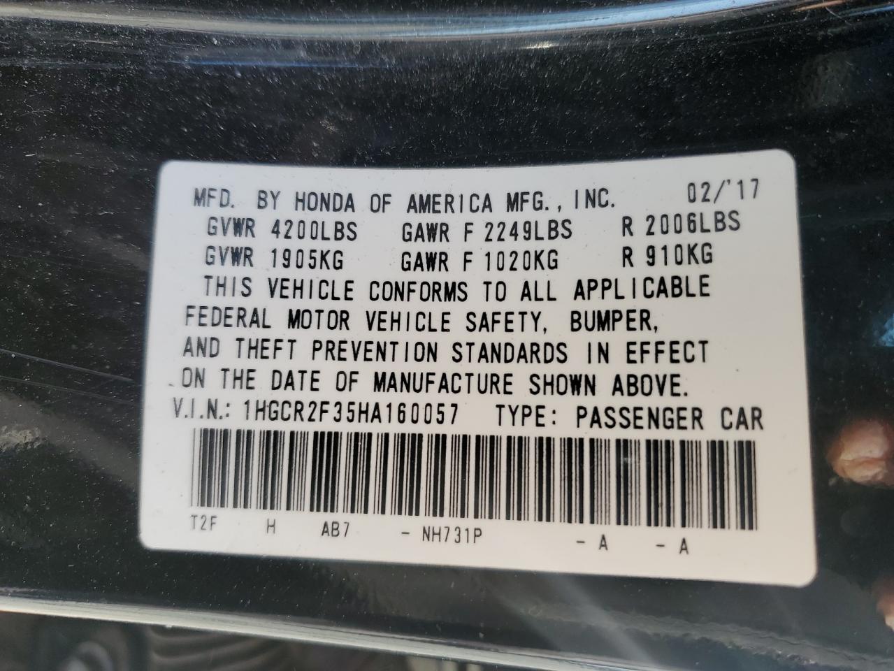 2017 Honda Accord - Image 12