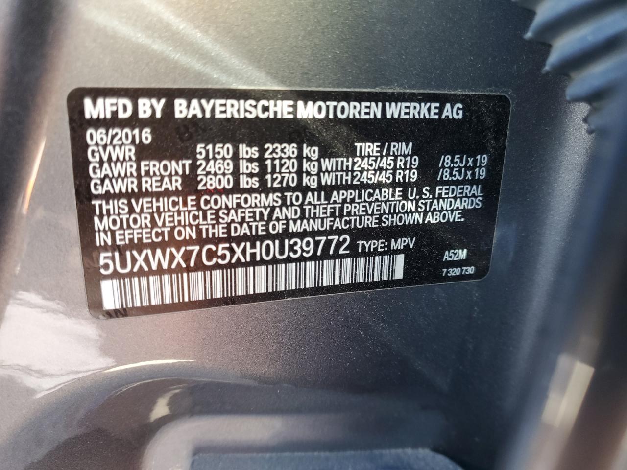 2017 BMW X3 - Image 14