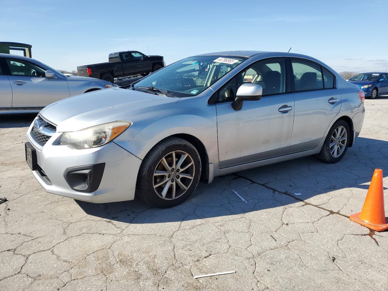 2013 SUBARU IMPREZA SILVER VIN: JF1GJAC6XDH015961