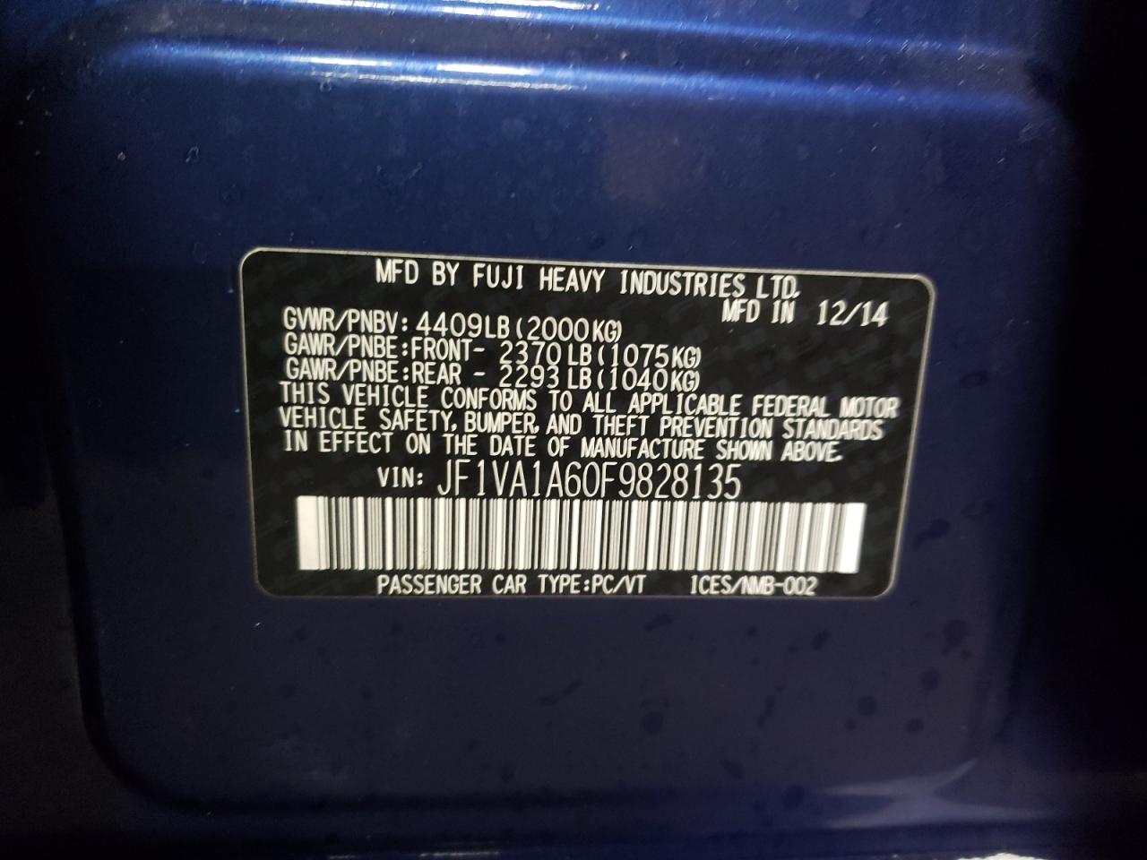 2015 Subaru WRX - Image 13