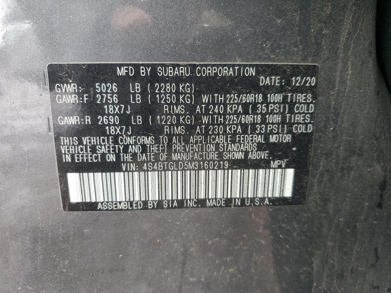 2021 Subaru Outback - Image 14