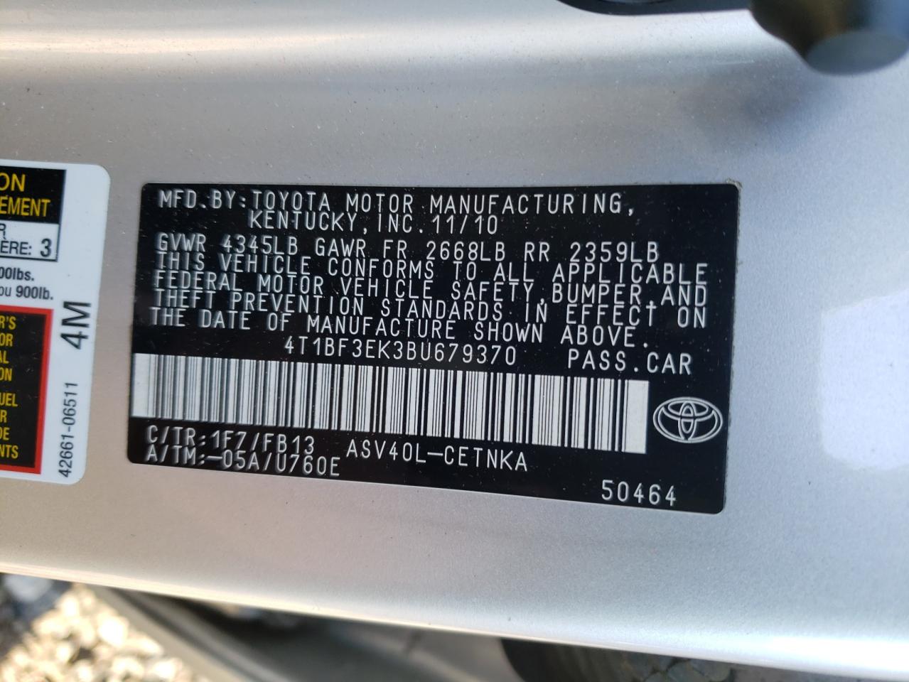 2011 Toyota Camry - Image 12