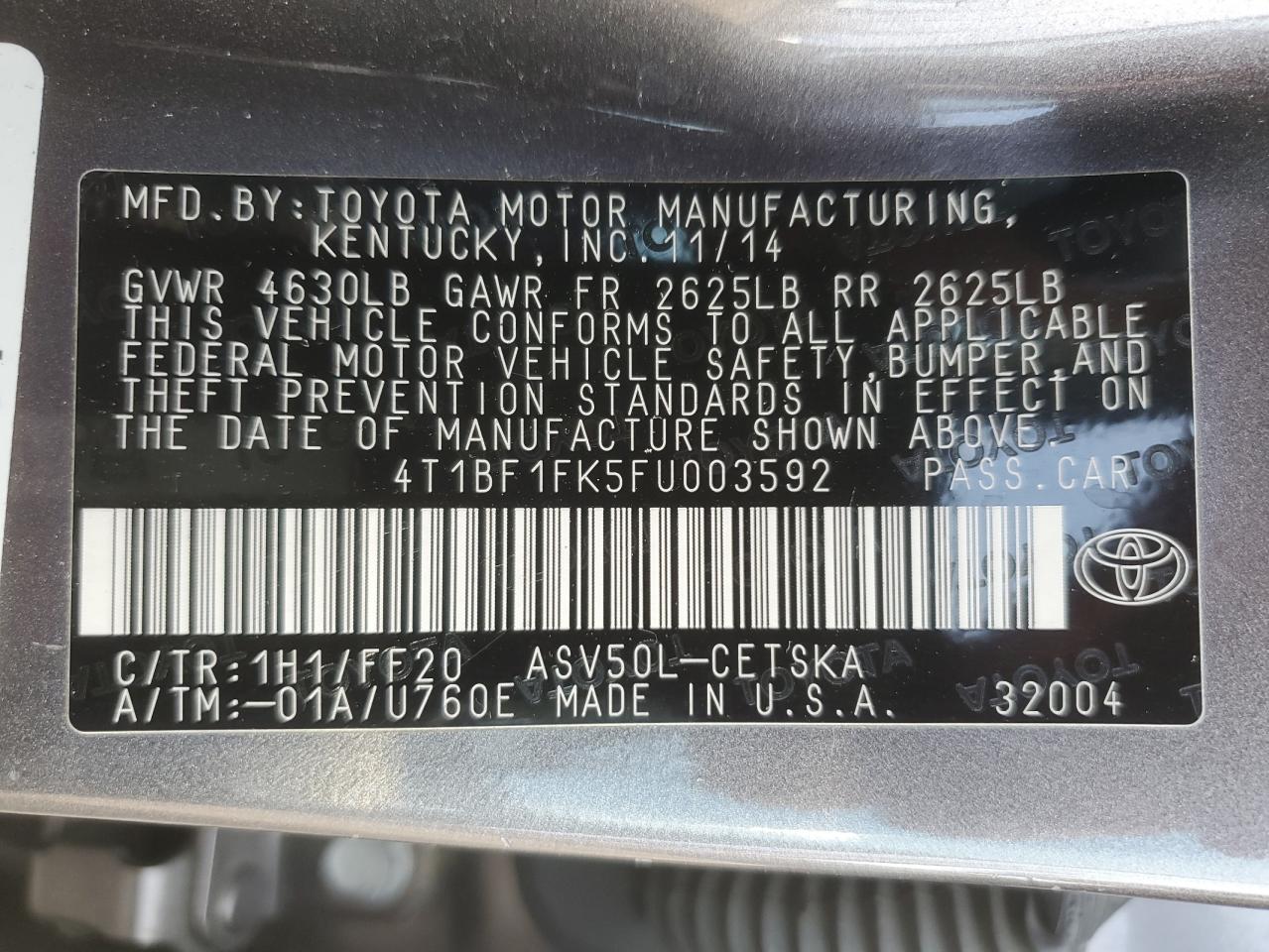 2015 Toyota Camry - Image 14