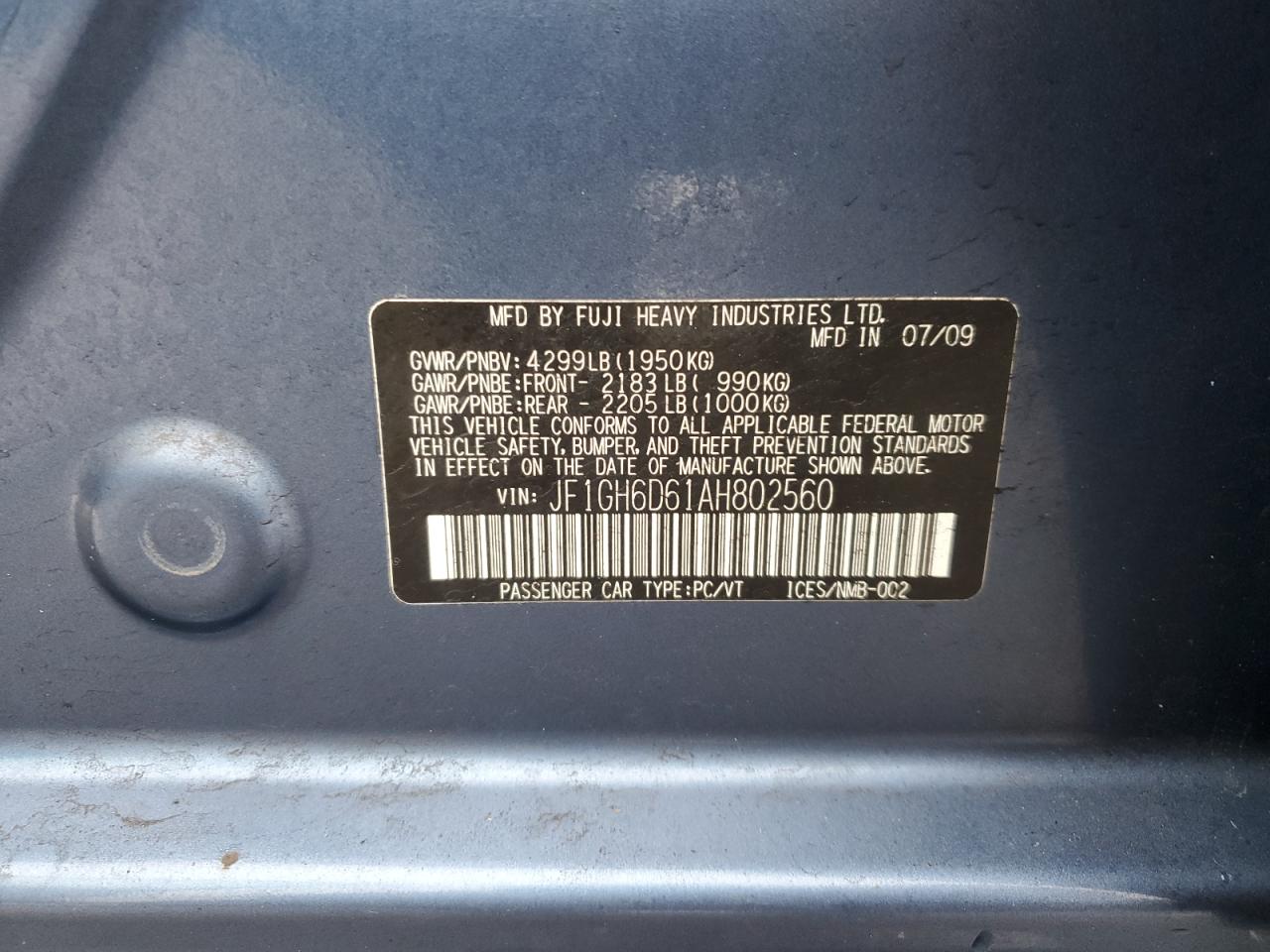 2010 Subaru Impreza - Image 12