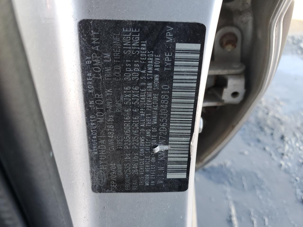 2005 Hyundai Tucson - Image 13