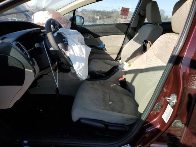  HONDA CIVIC 2015 Czerwony