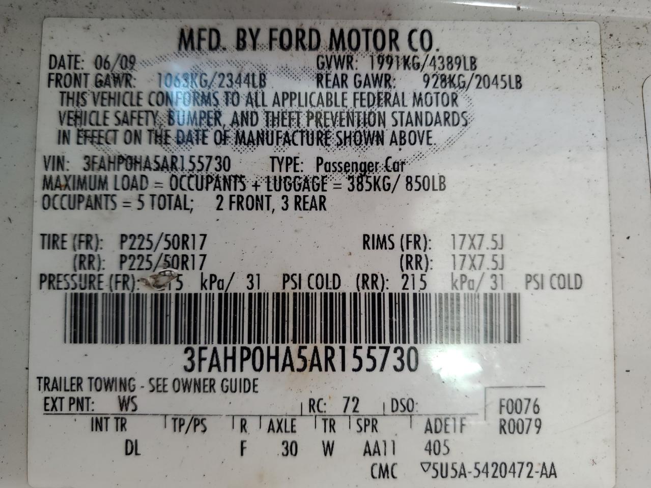 2010 Ford Fusion - Image 12