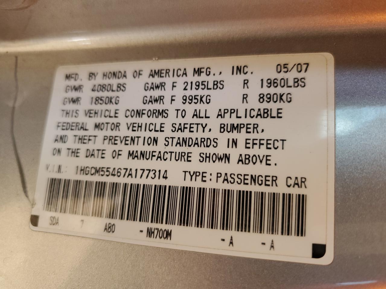 2007 Honda Accord - Image 13