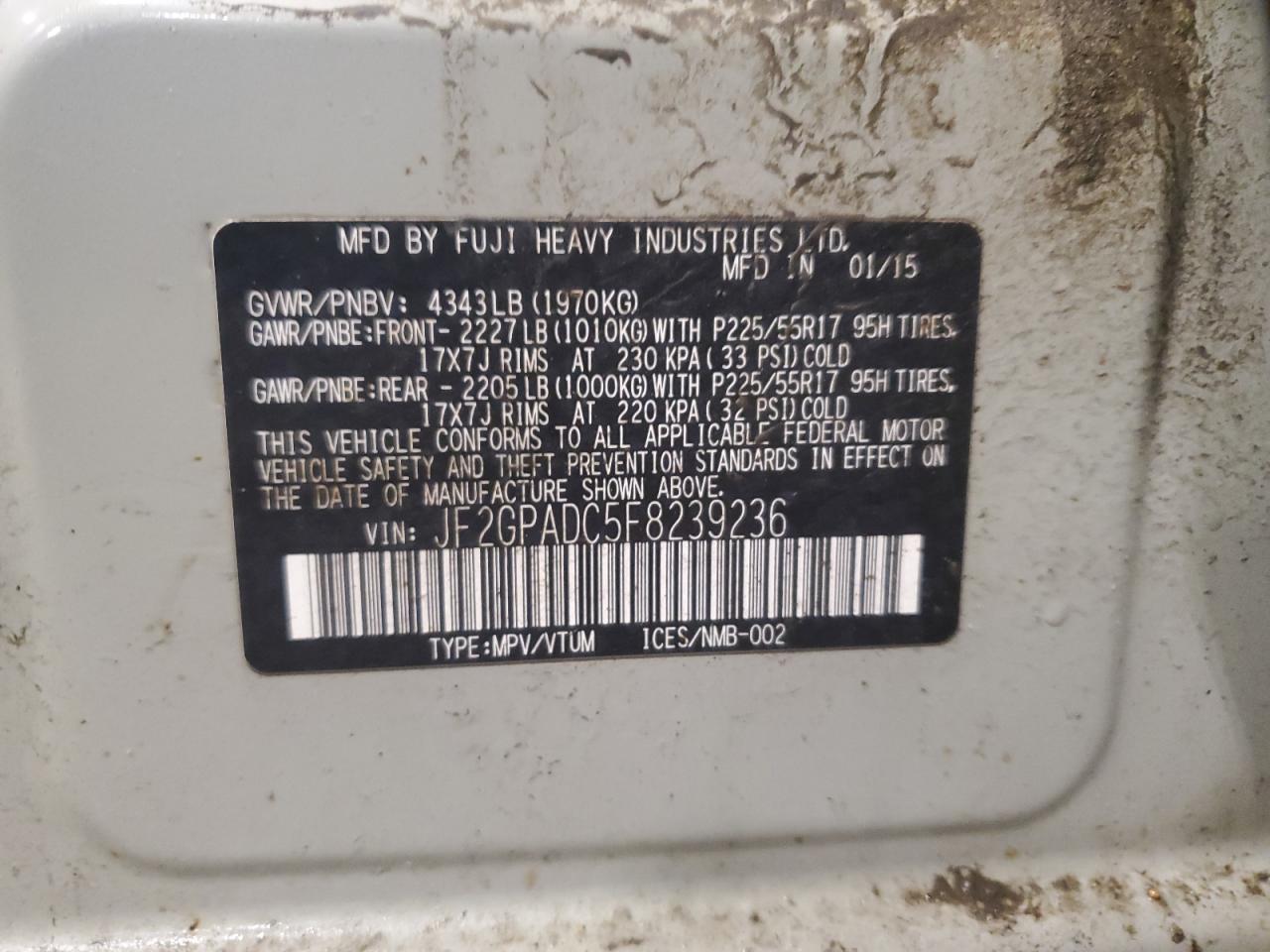2015 Subaru XV - Image 14