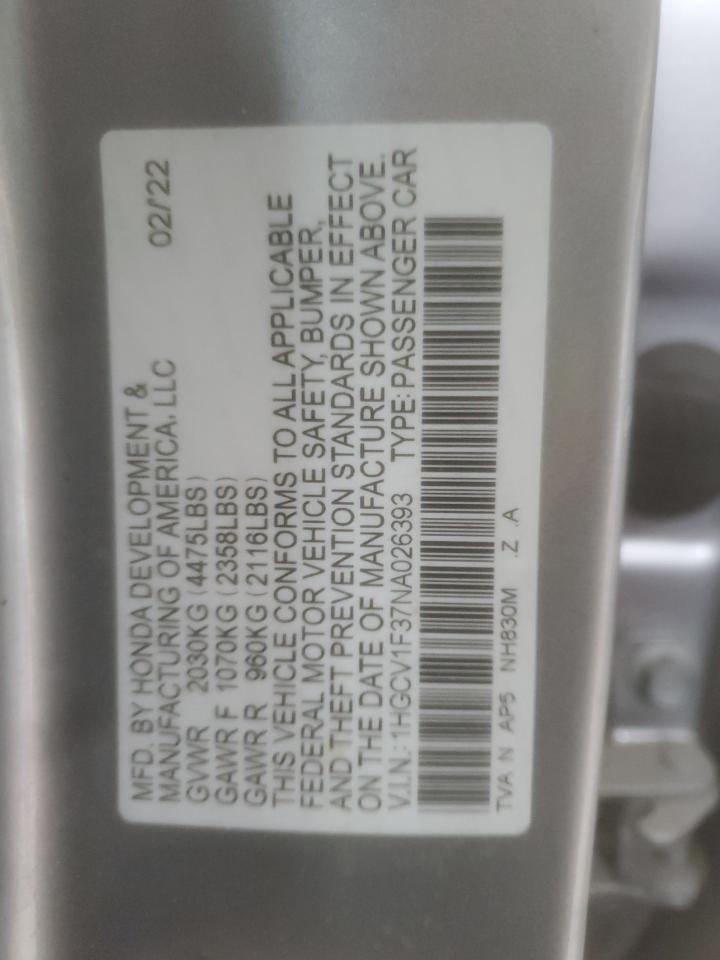 2022 Honda Accord - Image 12