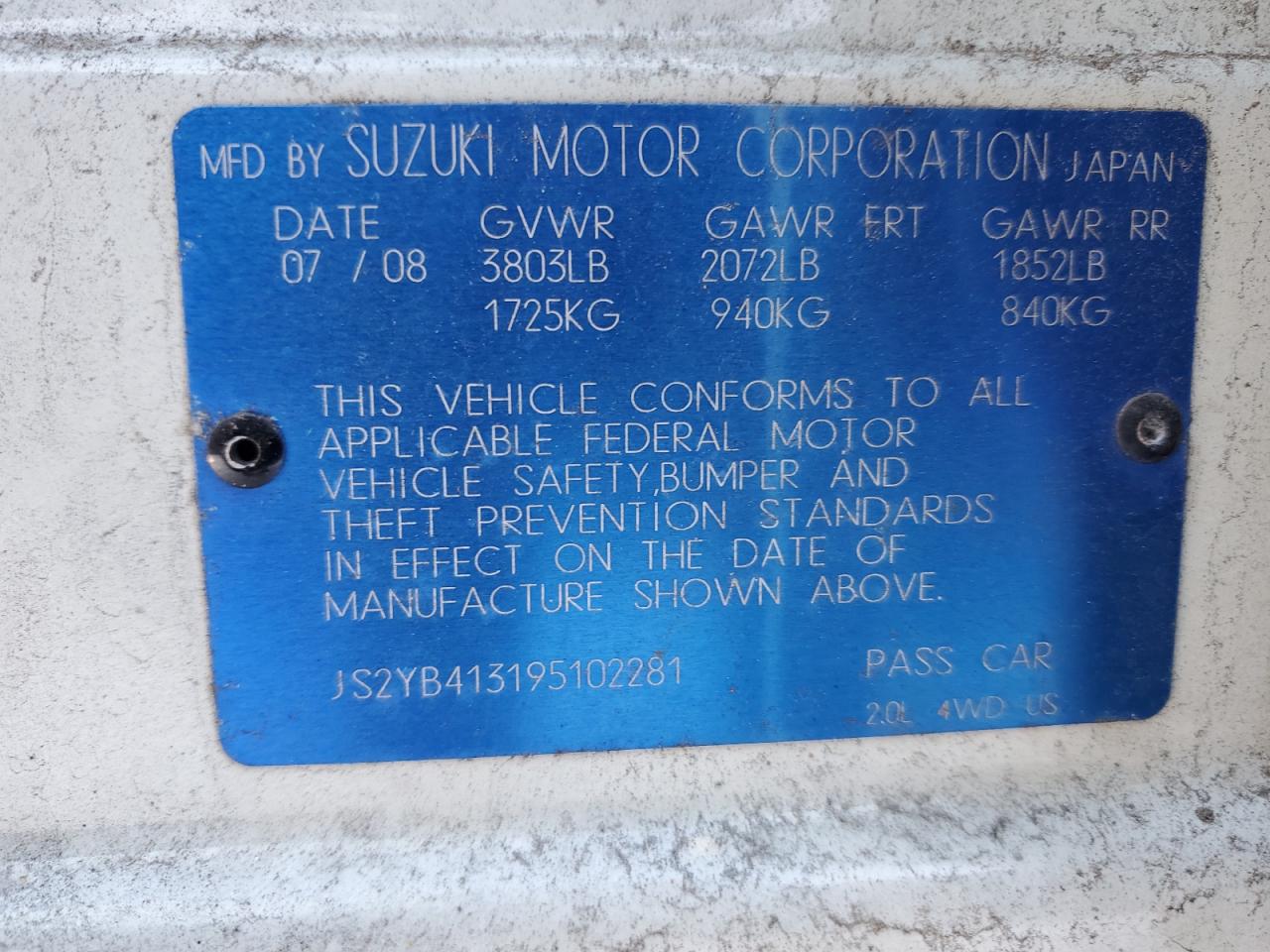 2009 Suzuki SX4 - Image 12