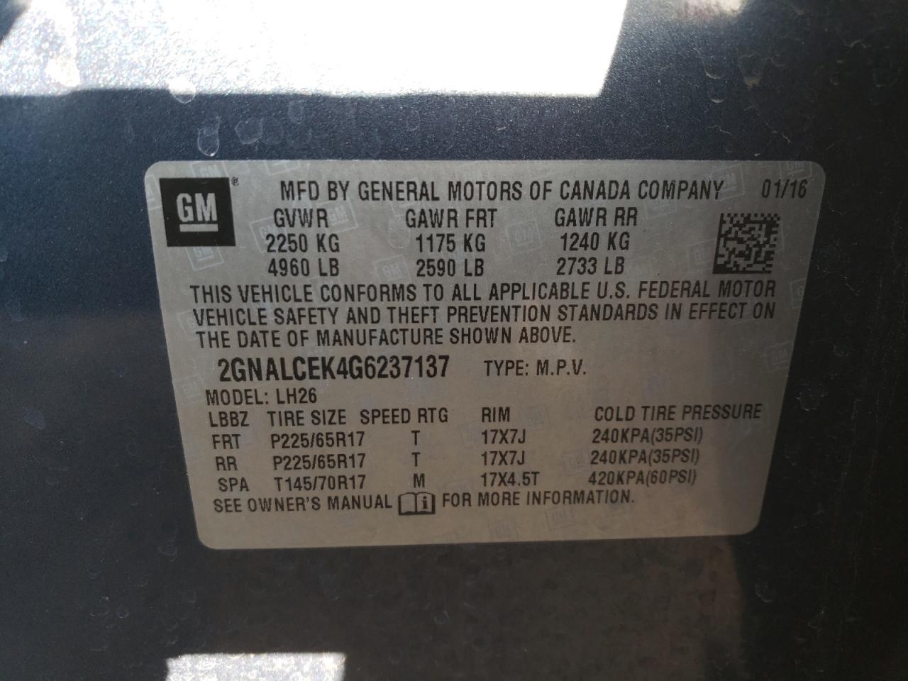 2016 Chevrolet Equinox - Image 15