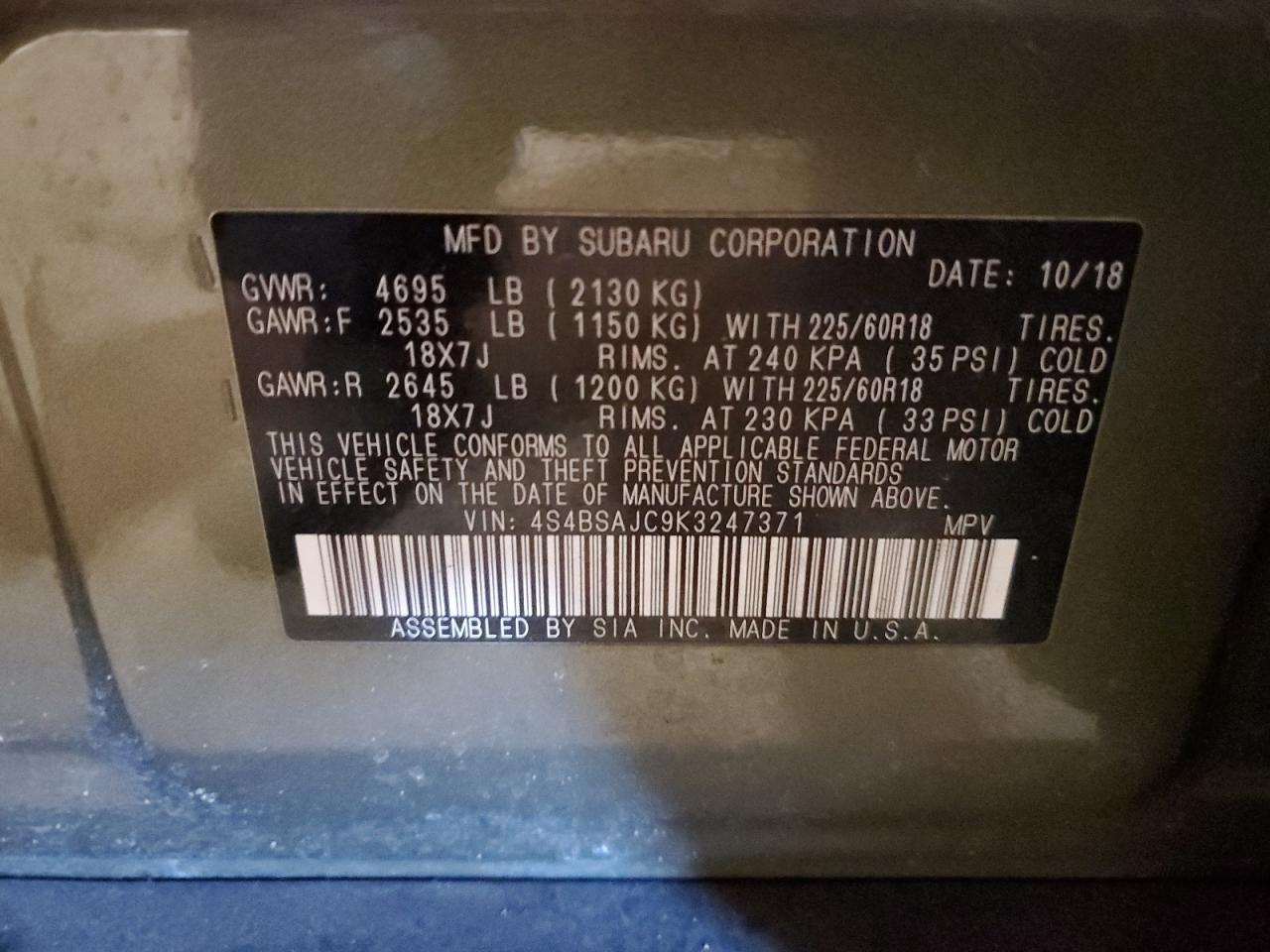 2019 Subaru Outback - Image 15