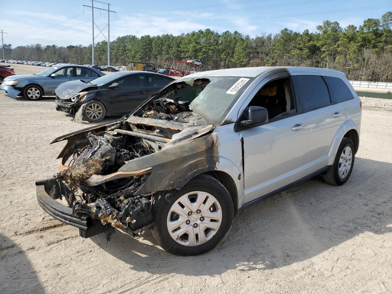 2014 Dodge Journey Se de vânzare în Greenwell Springs, LA - Burn - Engine