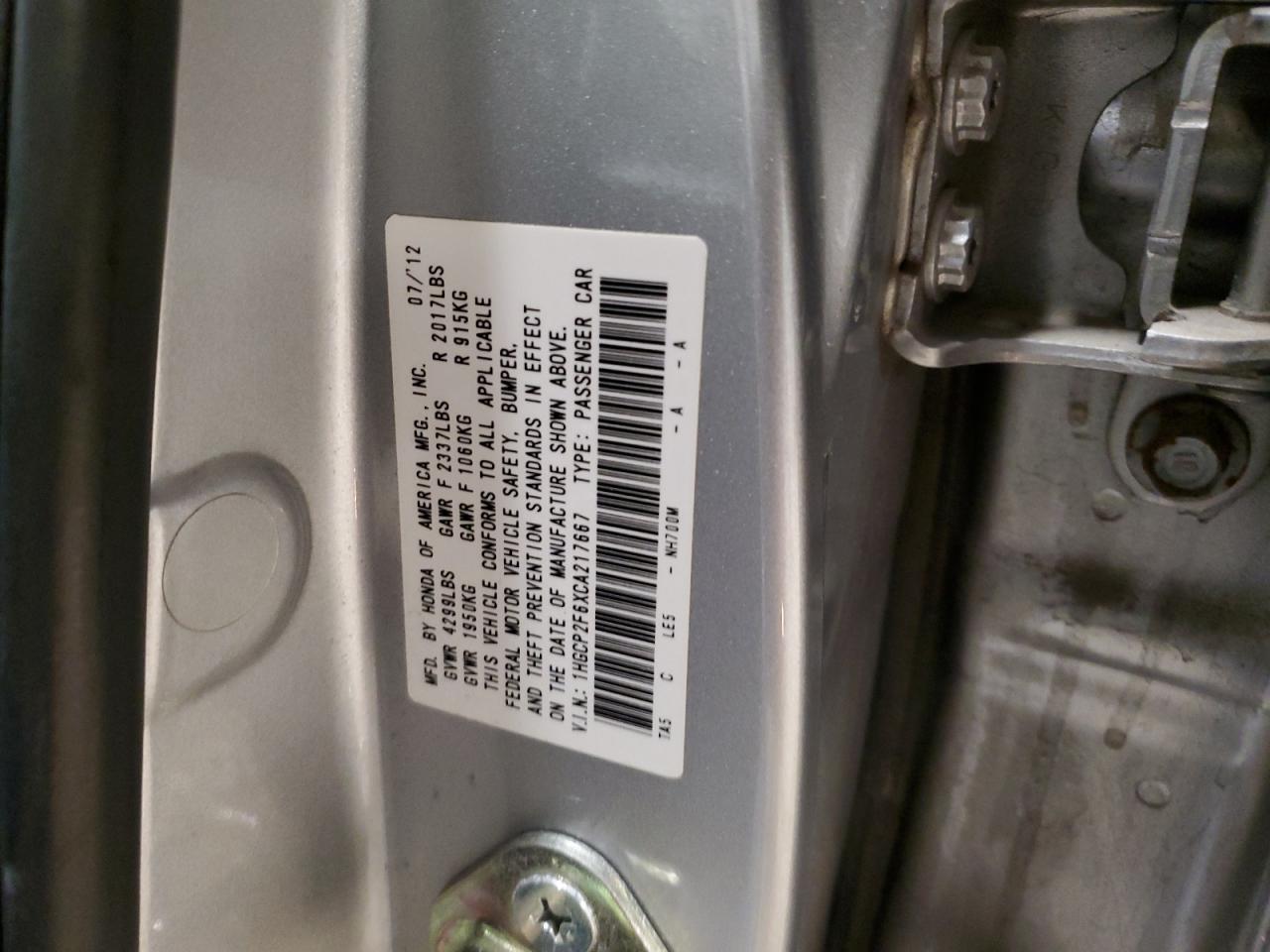 2012 Honda Accord - Image 12