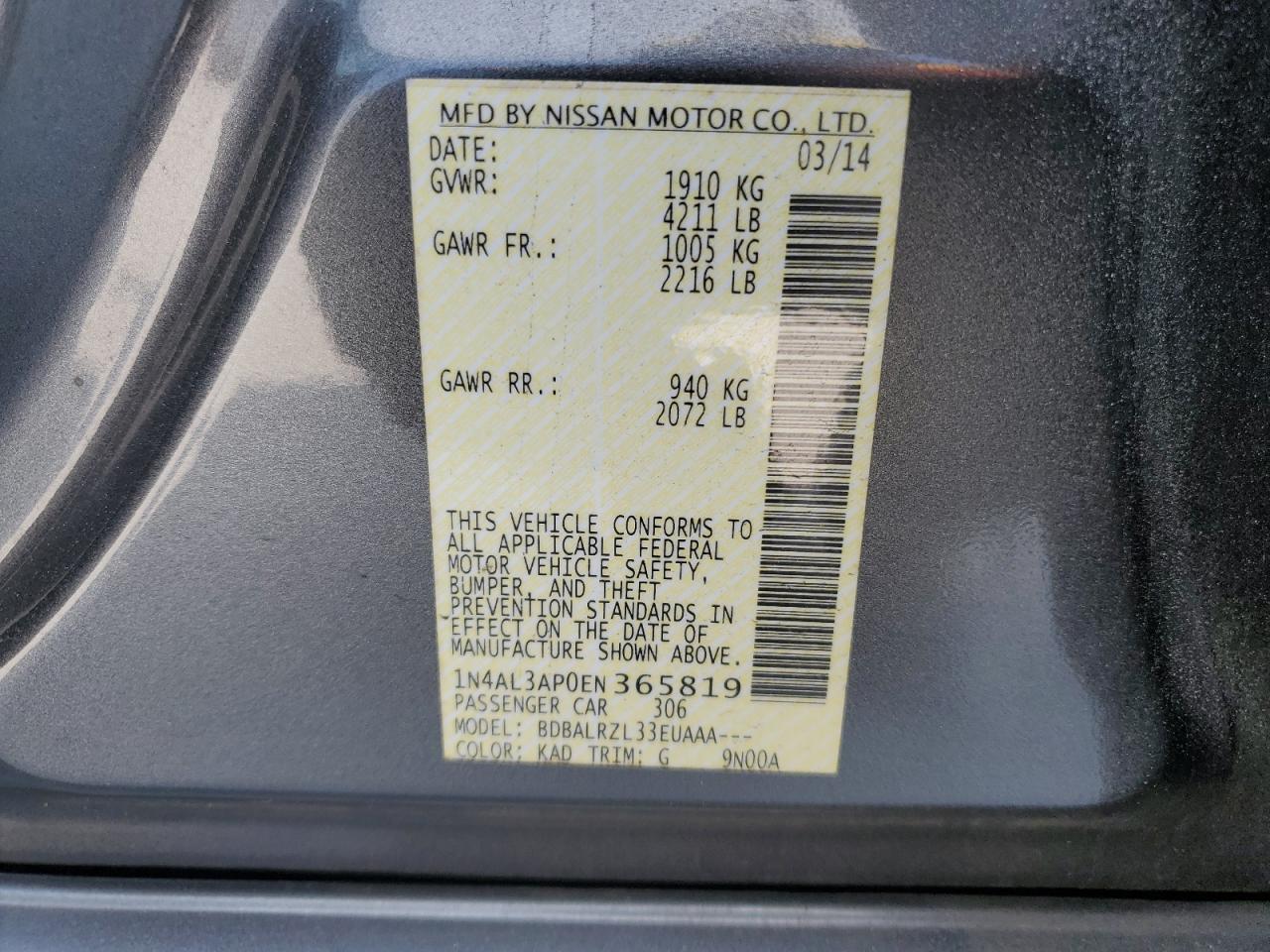 2014 Nissan Altima - Image 14