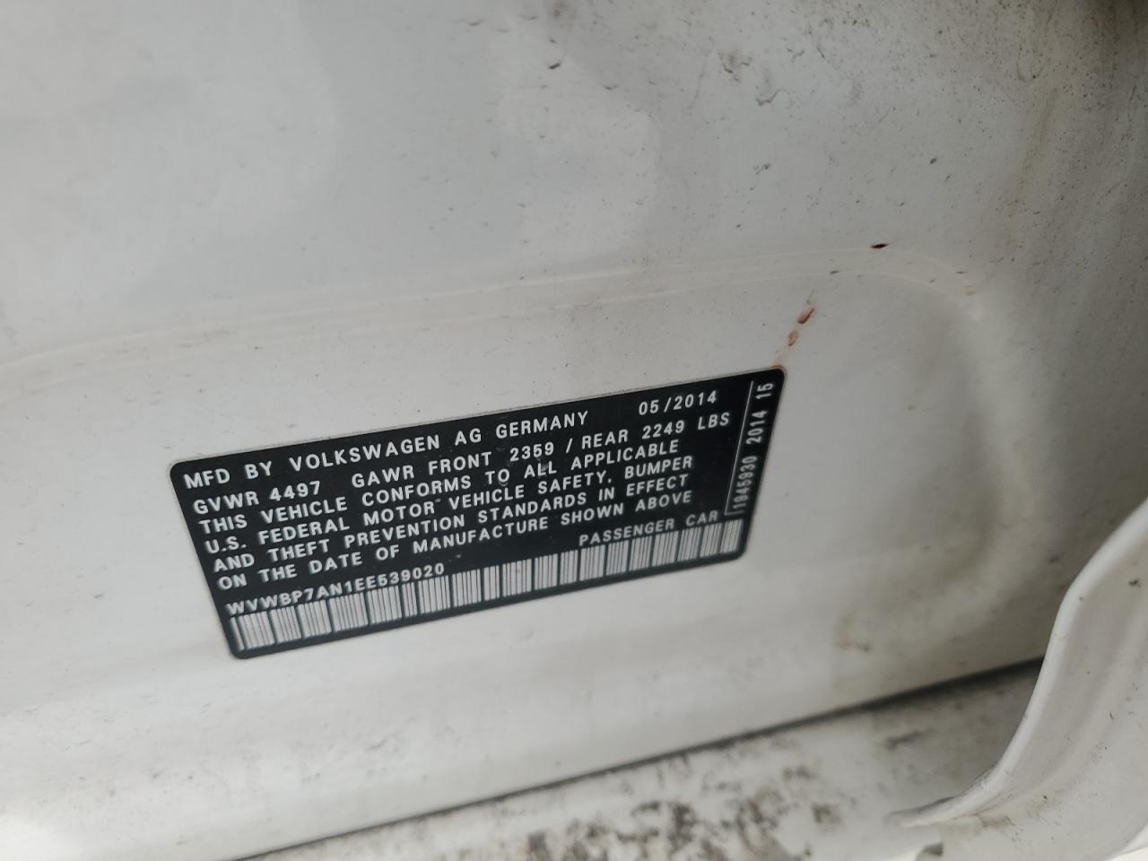 2014 Volkswagen Passat CC - Image 12