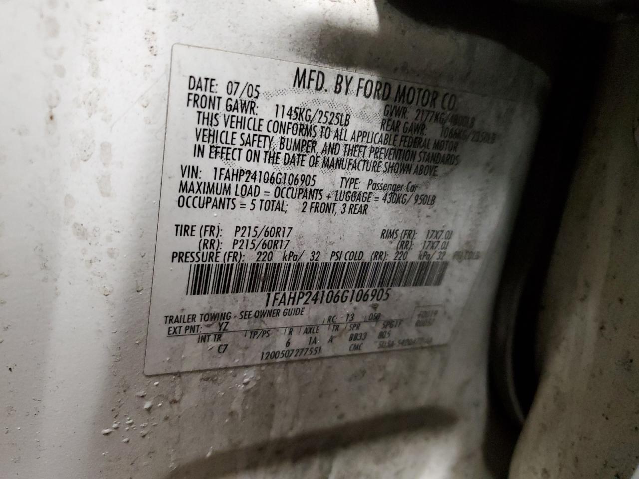 2006 Ford Five Hundred - Image 13