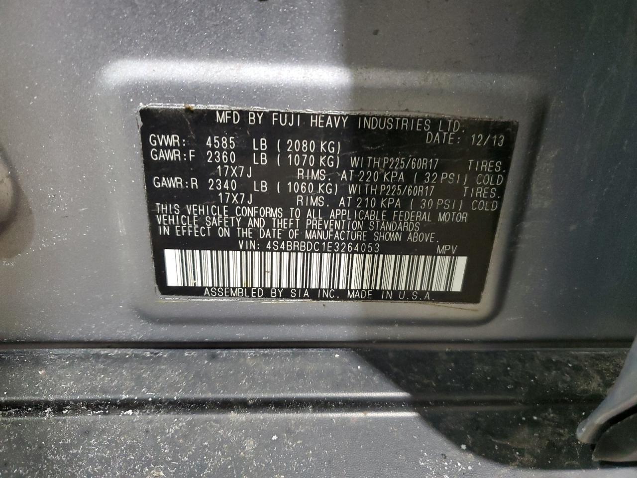 2014 Subaru Outback - Image 13