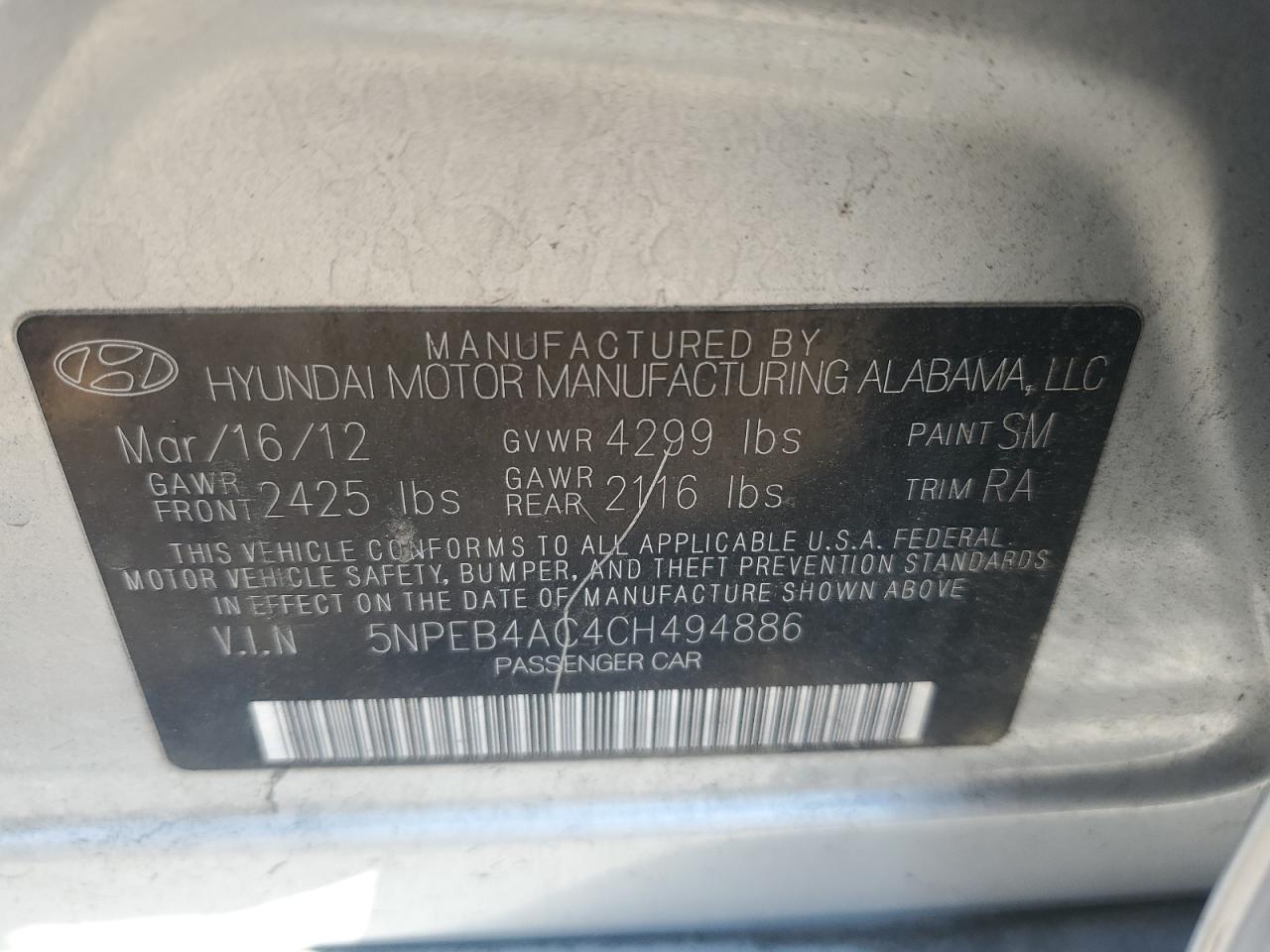 2012 Hyundai Sonata - Image 12