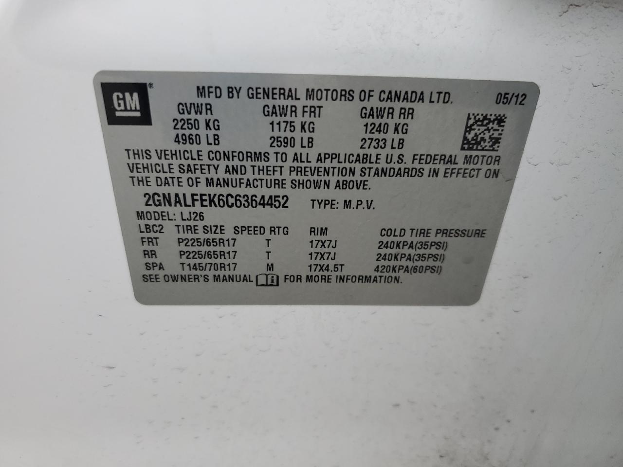 2012 Chevrolet Equinox - Image 13