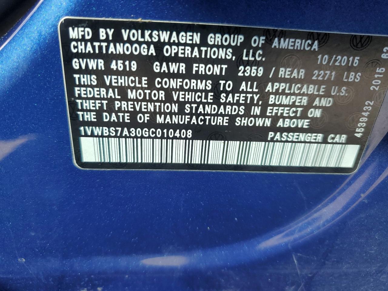 2016 Volkswagen Passat - Image 13